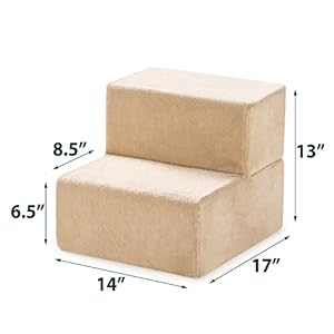 Zinusfoam13inch2stepsteppetstairspetrampforcatsanddogsextrasmallbeige Urban Country Home Decor Zinus foam 13 inch 2 step step pet stairs pet ramp for cats and dogs extra small beige urban country home decor