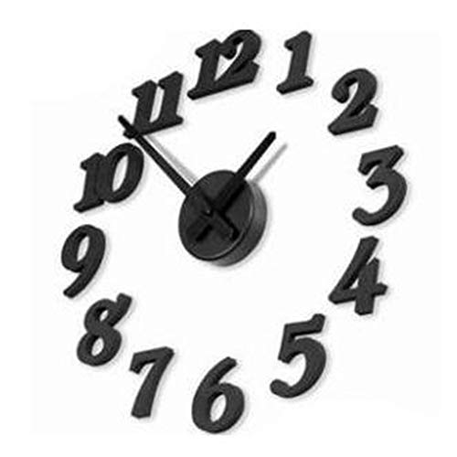 SIMPLISIM: Horloge Murale Pendule Décoration Adhésive Stickers Design pour Salon Chambre