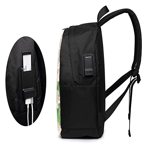 Exgunly Custom Backpack, Custom Personalized Text Picture Backpack,Backpack With A Usb And Headphone Cable Interface 17 In Black 17In #TOP7