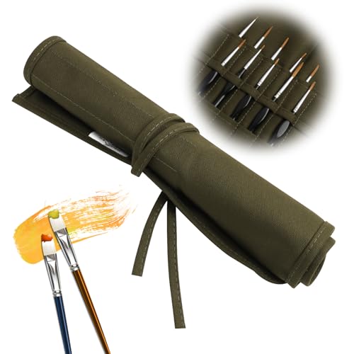 Leinwand Pinseltasche, 22 Größen, Rolltasche mit 22 Fächern, Öl-Pinsel,...