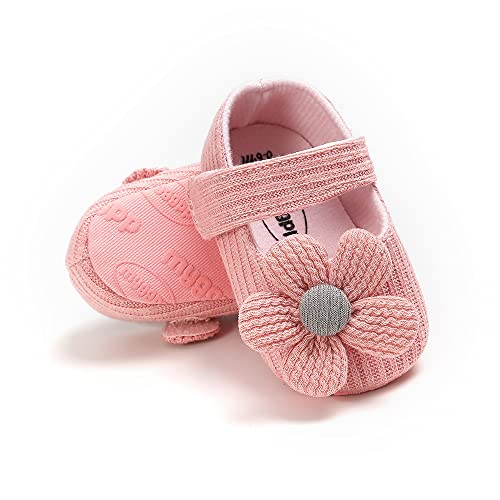 Ohwawadi Infant Baby Girl Shoes, Flowers Baby Mary Jane Flats Princess Dress Shoes Soft Newborn Crib Shoes #TOP18