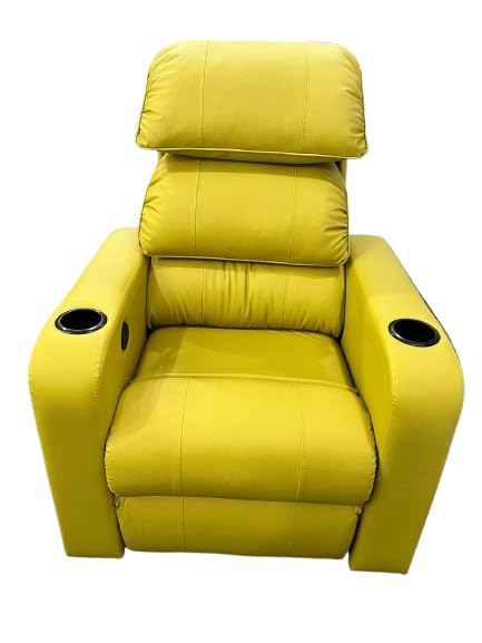 Abp Seats Motorized one Seater Recliner Leatherette Classy and Comfortable couche Yellow