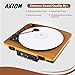 White Acrylic Turntable Mat, 11.75” Platter Slipmat for 12'' Vinyl Record Player, Antistatic and Noise-Reducing to Enhanced Tighter Bass Quality, Record Player Mat