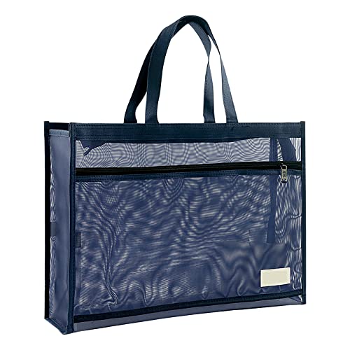Image of Art Portfolio Bag 18 x 12 Inch, Poster Storage Bag with Handle and Zipper Organizer Transparent Bag for Posters Board, Painting Book, Bulletin Boards, Watercolor Sketchbook