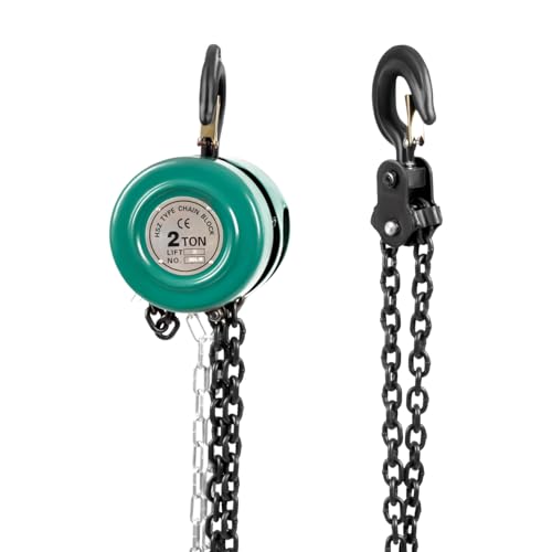 Cadena manual de polipasto manual, cadena totalmente galvanizada, fácil elevación de carga giratoria 360°, capacidad de carga 2T, polipasto de acero, cadena de cuerda, polipasto de trinquete, 3 m