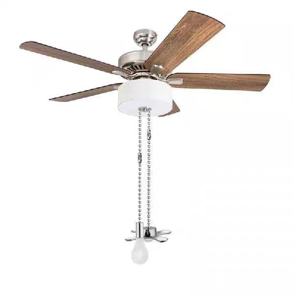 Image of Pull chain,Ceiling Fan Pull Chain Nickel Ornaments Extension Chains with Decorative Light Bulb and Fan Cord 12 Inches Fan Pull Chain Set, 2Pcs