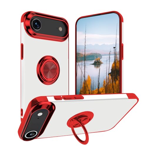 Coque iPhone 17 Air silicone rouge transparent de précision