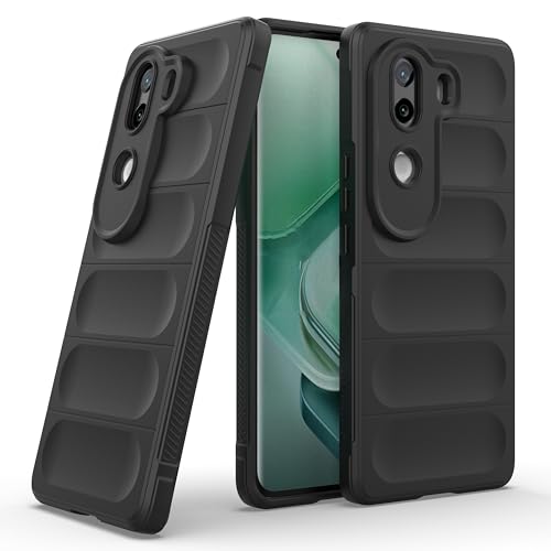 Image of amazon basics Back Case Cover for Vivo V40e 5G (Silicone Magic-Black)