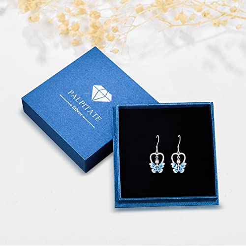 Palpitate Freshwater Pearl Butterfly Earrings For Women Girls Butterfly Dangle Earrings Butterfly Jewelry Birthday Christmas Gift For Women Daughter Girlfriend #TOP5