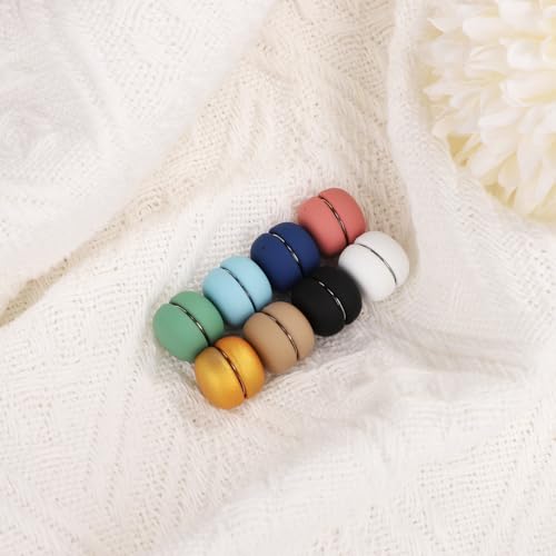 Image of 8pcs Magnetic Hijab Pins, Small Hijab Magnets Multi-Purpose No-Snag Scarf Clasp Pinless Brooch for Women Men Shawl Scarves Clothes