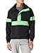Produktbild Urban Classics Herren Windbreaker 3-Tone Mix Pull Over Jacket Jacke, Mehrfarbig (Black/Neon Green 01191), Medium (Herstellergröße: M)