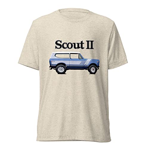 1974 International Scout II Vintage Truck tri-Blend t-Shirt