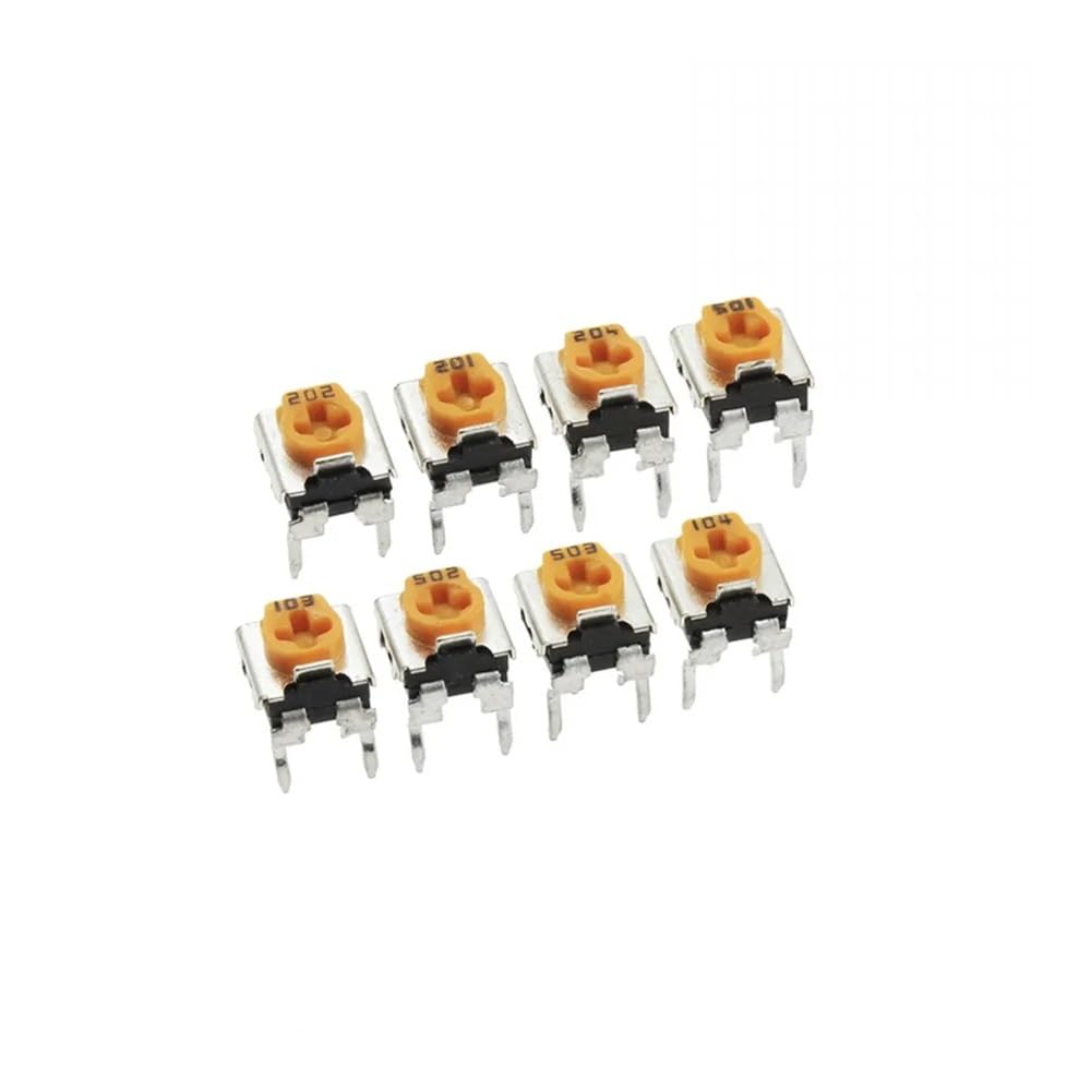 500pcs WH06-2C Adjustable Resistor100 200 500 1K 2K 5K 10K 20K 50K 100K 200K 500K 1M ohm Trimmer Potentiometer variable RM065-V5 CZAOINCU(5K Ohm)