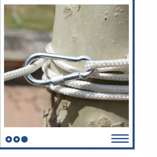 Nylon Seil 10 m x 4 mm Paracord Weiß Polypropylenseil Seil für Sonnenschirm Handgefertigte Projekte