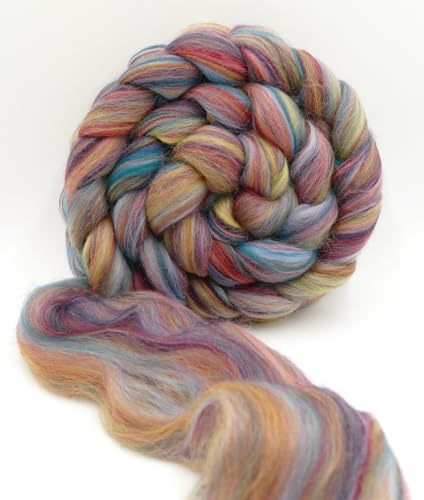 theofeel Merino Bluefaced Leicester Shetland Corriedale Spinnfasern 100g – Bild 2