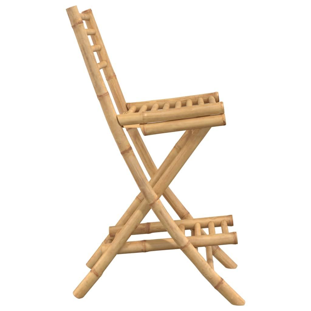 vidaXL Tabourets de Bar d'extérieur avec Repose-Pieds 2 pcs Pliables en