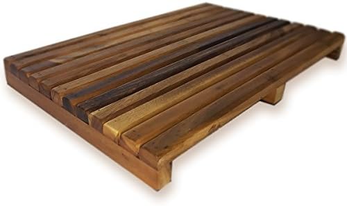 RoRo 22 x 14 x 2 Inch Acacia Wood Bath, Patio or Welcome Mat
