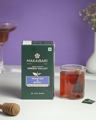 Image of Makaibari Green Valley Apoorva Finest Darjeeling Roasted Black 25 Tea Bags | Darjeeling Single Estate