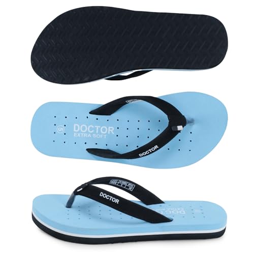 Image of DOCTOR EXTRA SOFT House Slipper for Women's Care Dr Orthopaedic Super Comfort Fitting Flat Cushion Chappal Flip-Flop for Ladies & Girl's