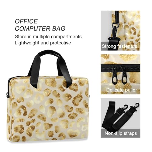 Maletín para portátil patrón leopardo Gold ALAZA 13-15.6" miniatura 5