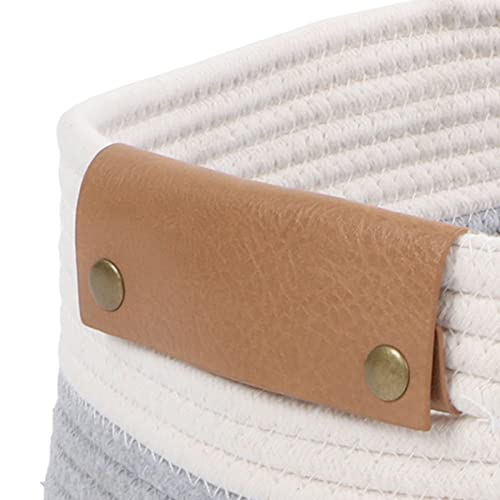 Panier de corde en coton tressé durable pour une décoration intérieure épurée