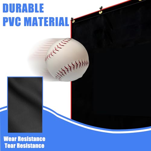 image for ANDGOAL Softball Baseball Batting Cage Vinyl Backstop Padding Mat, Por