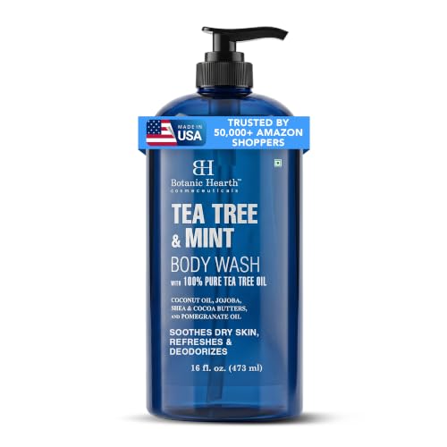 Botanic Hearth Tea Tree &amp; Mint Body Wash With Fresh Scent- 16 fl oz