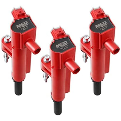 MSD 827376 Blaster Series Ignition Coil Red 3-Pack