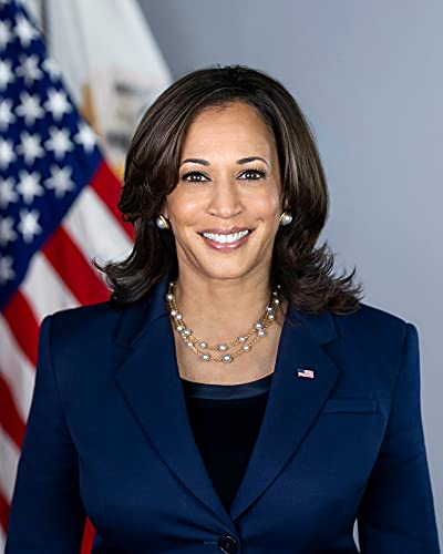 Official Portrait Of Vice President Kamala Harris Photograph - Historical Artwork From 2021 - (8" X 10") - Semi-Gloss #TOP18