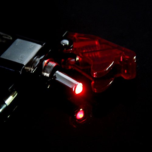 POSSBAY 12V Car Auto Illuminated LED Toggle Switch Light LED Switch On