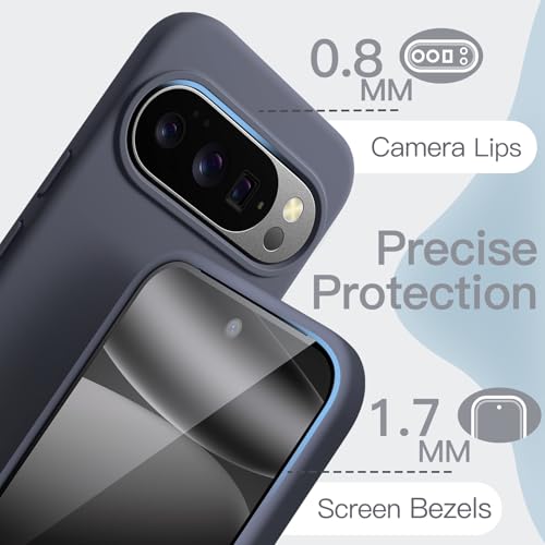 Image of JETech Liquid Silicone Cover Case for Google Pixel 10 /10 Pro 2025, Silky Soft Touch Full-Body Protection, Anti-Scratch Shockproof Phone Cover with Microfiber Lining (Moonstone)
