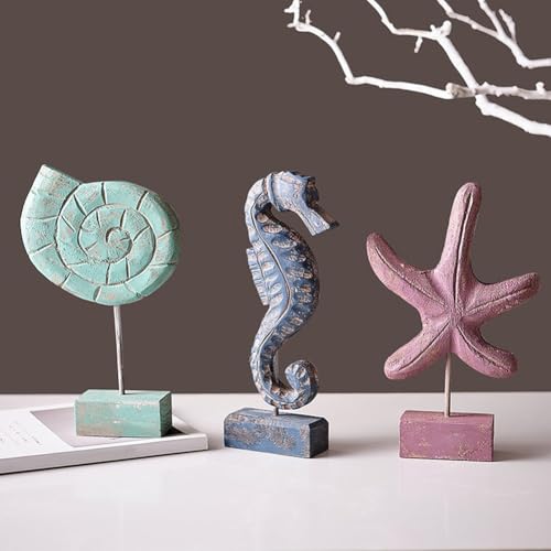 Figurines en bois étoile de mer pour votre déco de table maison de plage - 8