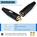 2 Pack LC-40 Cable Connector Set (2 Male / 2 Female), Welding Lead Connectors, Welding Cable Connectors for Welding Machine Accessories, Cable Capacity:1/0 Thru 2/0(50-70mm²) - 350 Amp Max Rating