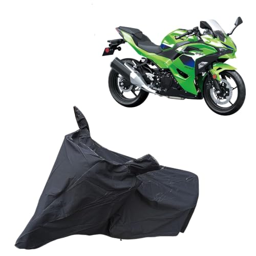 Image of Kawaski Ninja 500 Waterproof Bike Body Cover | Snow + Sun & Dust Protection Easy to Clean + Belt with Lock