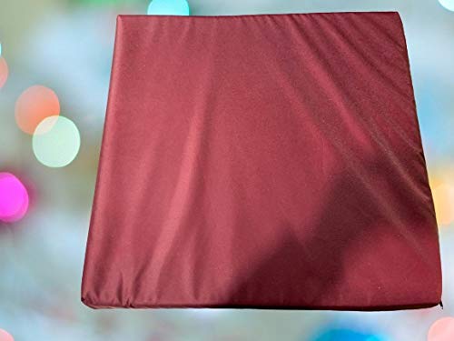 TOP STYLE COLLECTION Foam Mattress Caravan Topper,mobile Home,tourer,Camper van,static Water Proof fabric (burgundy, 16''x 47''x 4'') — image 1