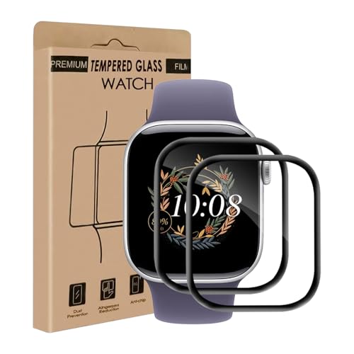 Bodyguard 2 Stück Schutzfolie für Panzerglas für Apple Watch Series 11 46mm HD Kratzfest Blasenfreier Anti-Öl Apple Watch 11 46mm Schutzglas Extrem Robust Anti-Staub iWatch 46mm Displayschutzfolie