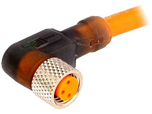 Connecteur M8 coudé 90° femelle 3 PIN pour espace restreint câble 5m LED RKMWV