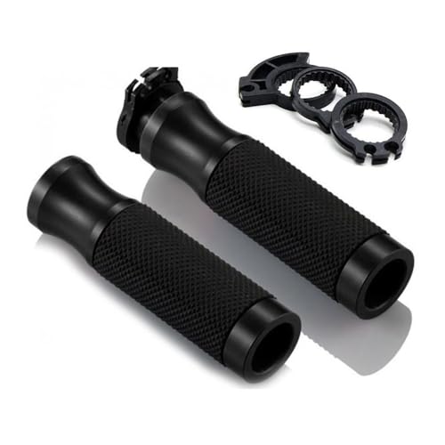 Poignées moto 22mm alu CNC et caoutchouc pour scooter Sprint GTS