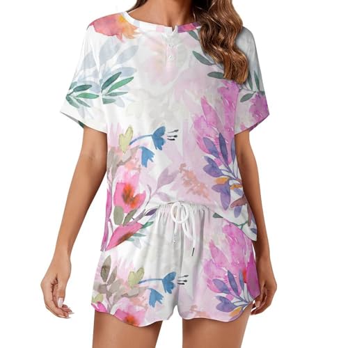 Pyjama de nuit ete sleepwear femme léger contre la chaleur nocturne estivale