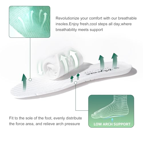 Vepose White Casual Walking Sneakers for Women Fashion Comfortable Slip On Low Top 8013 Shoes4