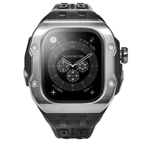 [HUMBLE RICH] ユニセックス Apple Watchケース ハンブルリッチ スポーツ 0U49UL03KOYLBKS Apple watch シリーズ ULTRA対応 シルバー ステンレススチール [並行輸入品]