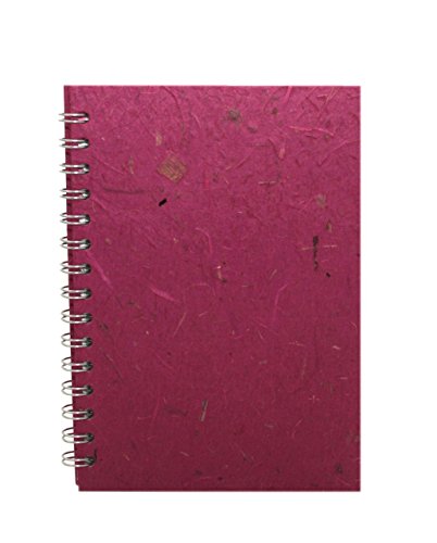 Pink Pig Posh Banana Pig - Cuaderno de dibujo (A5, papel blanco, formato vertical), color frambuesa