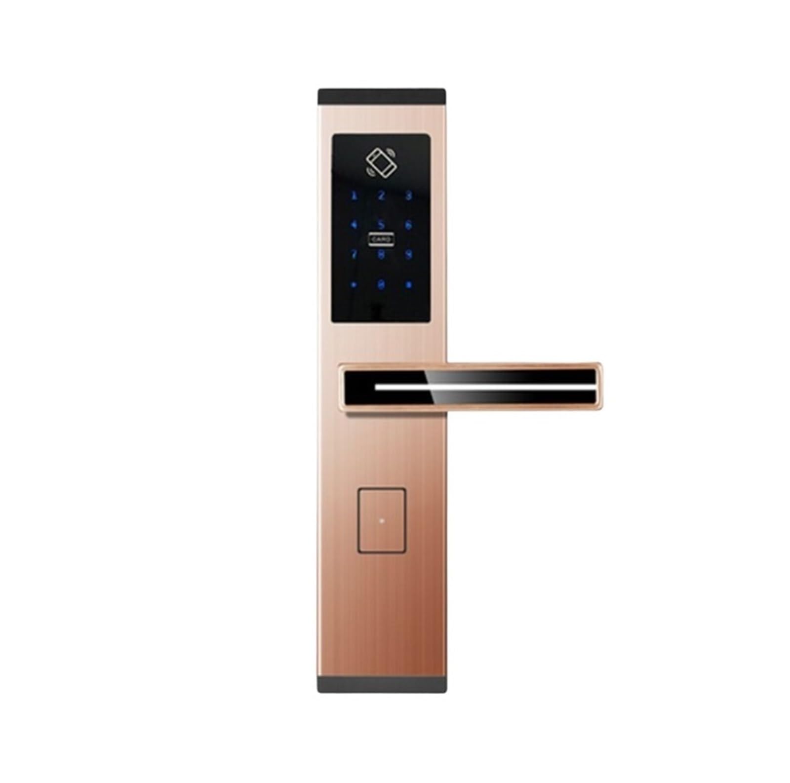 Door Locks Electronic Smart Lock with Keypad Digital Keyless Entry Hotel Door Lock for Bedroom Home Office Apartment smart(Rot)