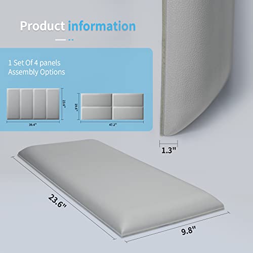 Art3D H3014GY4 Peel And Stick Headboard thumb #5