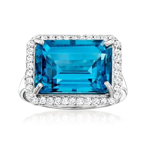 Ross-Simons 9.00 Carat London Blue Topaz and .40 ct. t.w.