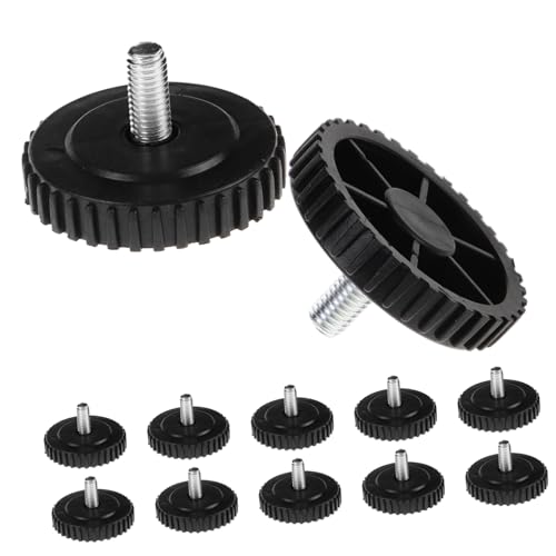Image of balacoo 48pcs Non- Furniture Feet Pads Adjustable Plastic Levelers for Tables Chairs Cabinets Shock Absorbing Design Floor Protectors for Noise Reduction and Stability