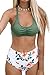 Produktbild CUPSHE Seladongrün Und Blumen Bikini, M, Mehrfarbig