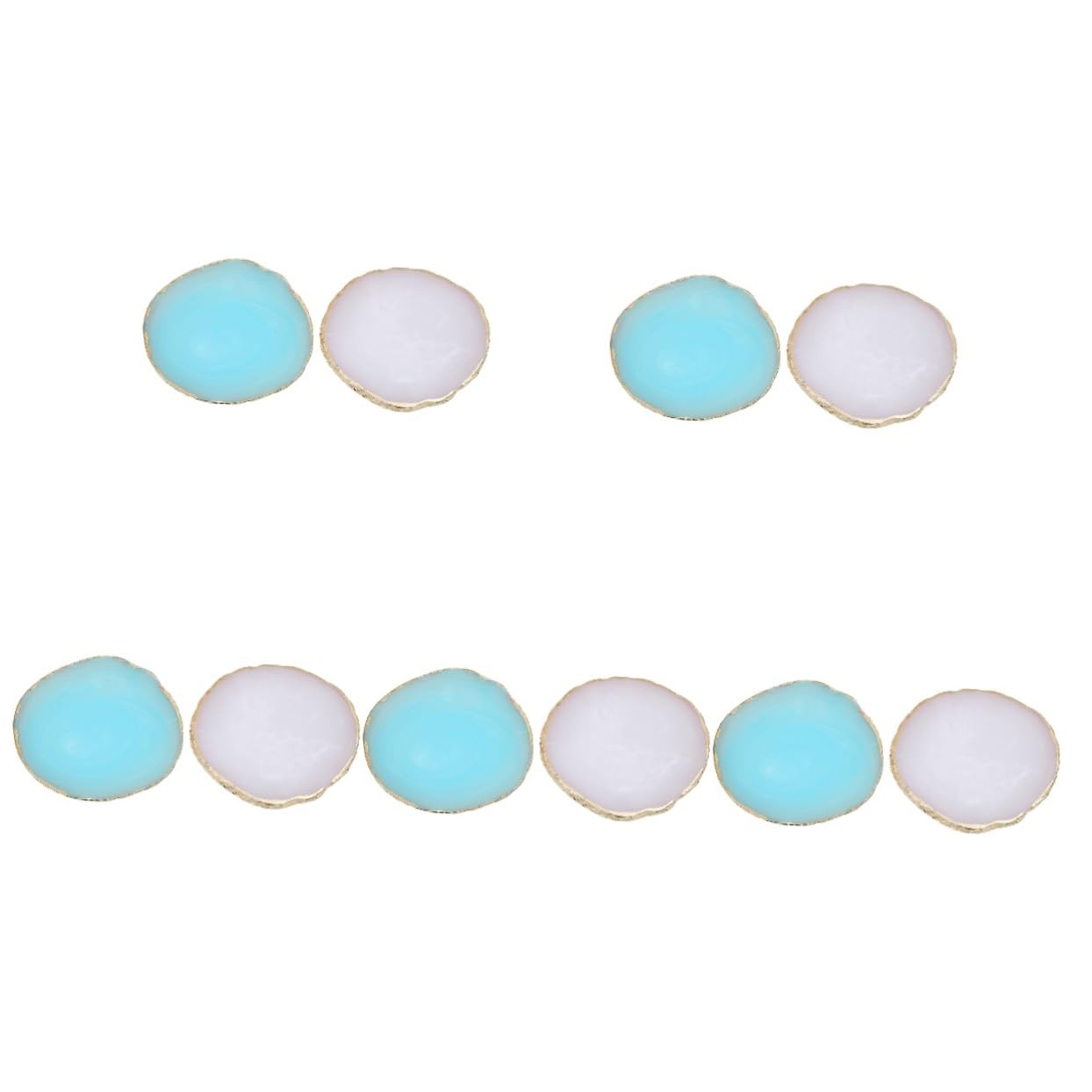 Beaupretty 10 Pcs Palette D'Ongles Palette De Mélange De Couleurs Des Ongles Palette De Peinture À Ongles Plateau D'Art D'Ongle Palette De Vernis À Ongles Résine Nail Art Palette Manucure