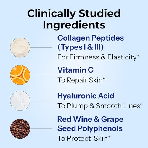 HUM Collagen Love Skin Supplement, Collagen Peptides Capsules with Hyaluronic Acid & Vitamin C, Supports Firm Skin & Helps Minimize Signs of Aging, Supplements for Women and Men, 90 Capsules