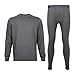 TanBridge Men's Thermal Underwear Long Johns Winter Shirts for Men Set Base Layer for Cold Weather Gray